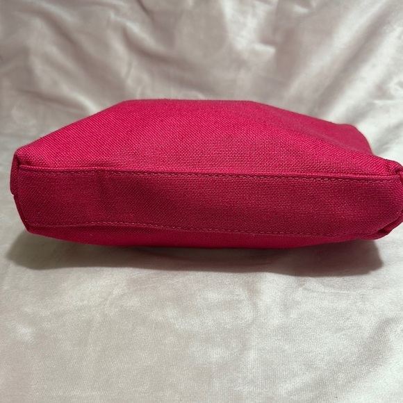 Vibrant Pink Cosmetic Bag with Golden Text - Picture 3 of 8